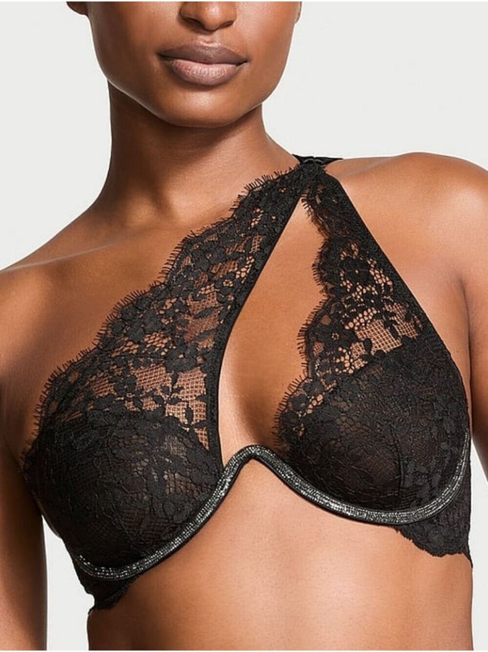 Victoria's Secret Dream Angels Lace One Shoulder Monowire Bra XS